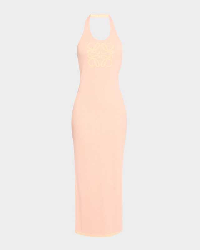 Anagram Rib Halter Maxi Dress